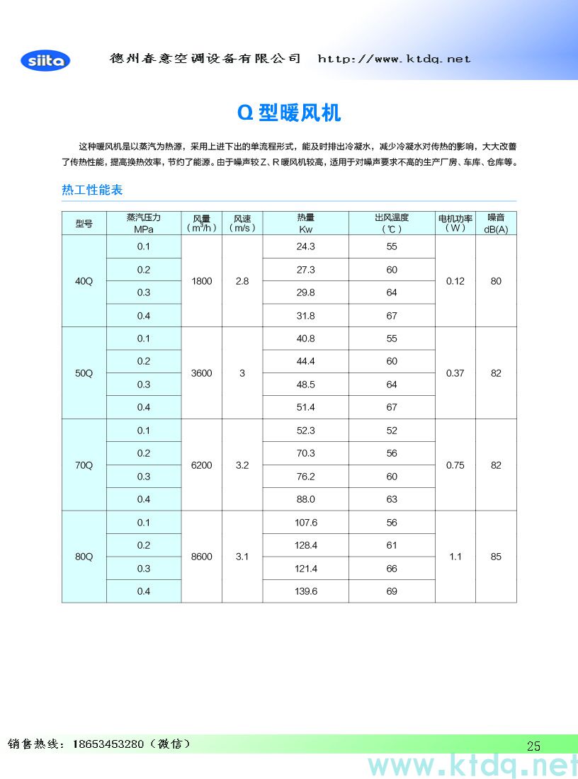 风幕机暖风机参数样本(图26)