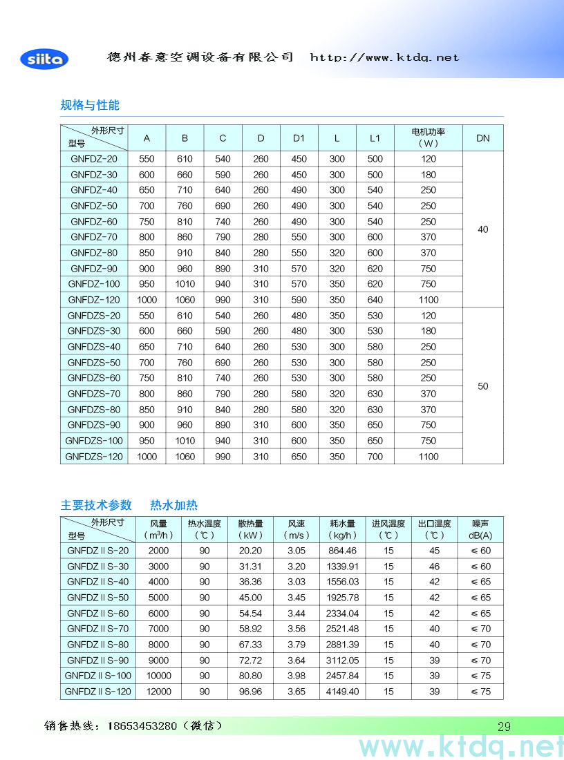 风幕机暖风机参数样本(图30)