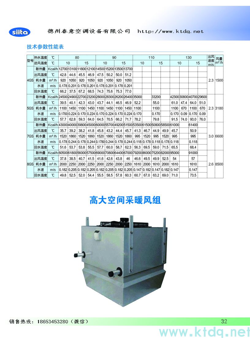 风幕机暖风机参数样本(图33)